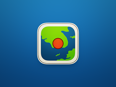 MapCase App Icon iOS7 app icon clear icon ios7 map map icon pin simple