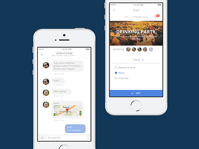 Meet app connnect design ios iphone ui ux