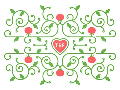 The Bachelor Farmer Tomato Dinner leaves tomato vine