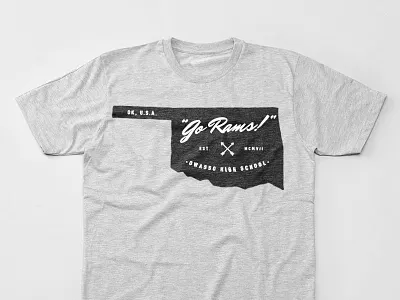 Oklahoma Badge badge mockup oklahoma owasso rams t shirt