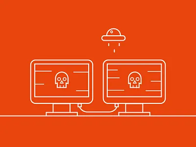 Data attacks from anywhere illustration