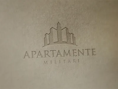 Logo for Apartamente Militari company design logo logo design real estate