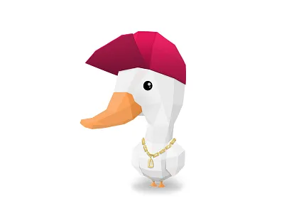 Goose antonmoek character lowpoly moek photoshop polygonal vectorgraphic