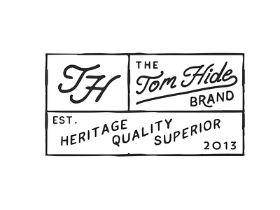 Tom Hide Co design logo th