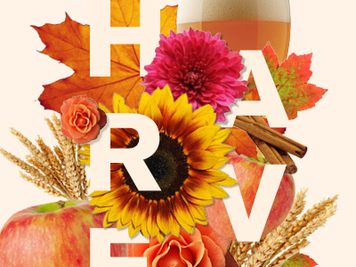 Harvest Party Poster event fall harvest invitation party poster type