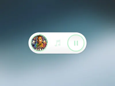 musiq minimal music player player psd