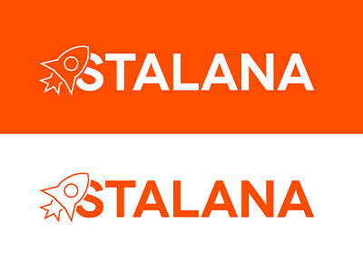 Stalana Logo, need input branding concept illustration logo rocket spaceship