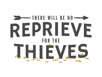 Thieves Final arrow coins experiment hipster jewels run the jewels text typography