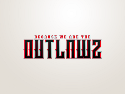 Outlawz. athletic cartel logotype outlawz snffstory type