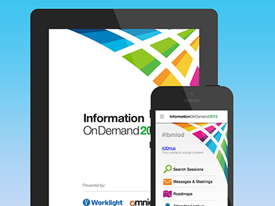 IBM Information on Demand Agenda Builder App home screen ibm iod