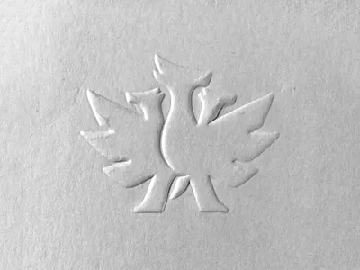 Fluxmatix Embossed Stamp branding embossed fluxmatix hydra paper photo stamp stationary texture
