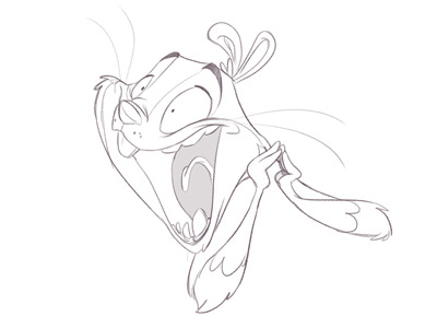 Squirrel Exp1 Dribb character design expression sketch squirrel