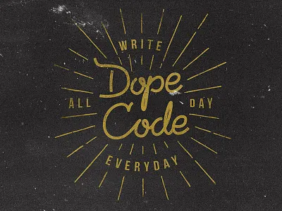 All day lettering type typography