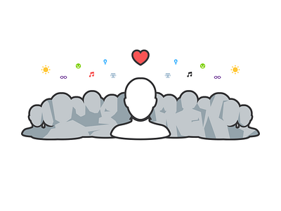 Community Management cm community illustration management stroke vector