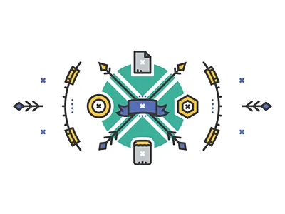 Branding branding illustration service stroke vector