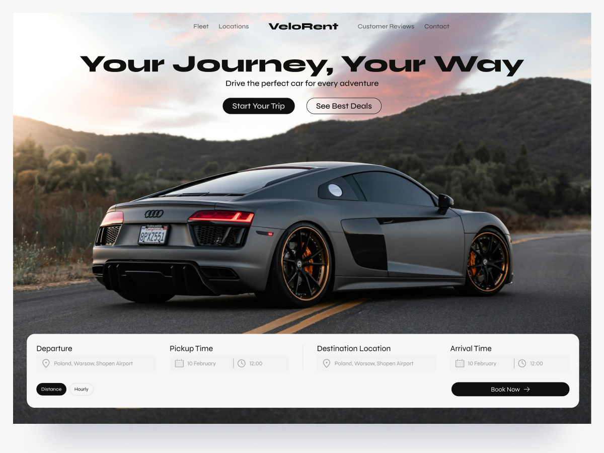 Example of Website & Landing Page Design