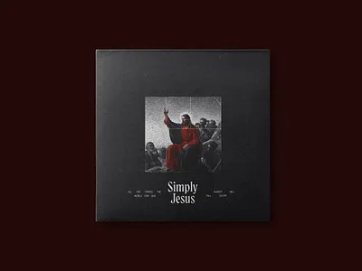 Simply Jesus album artwork album cover christian graphic design jesus layout music texture typography