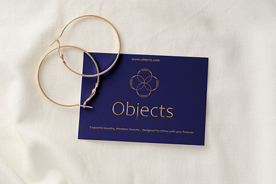 OBJECTS - Jewerly logo card four rings golden logo golden rings jewerly logo logo2025 rings royal blue and golden