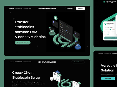 Seamless Cross-Chain Stablecoin Swap UI blockchain ux cross chain bridge crypto exchange crypto finance crypto wallet ux dark mode design defi dashboard defi motion graphics digital transactions finance tech ui futuristic fintech minimalist ui motion graphics neon aesthetics nft inspired ui smooth animations stablecoin swap token liquidity ux ui desig web3 ui