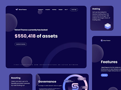 Velvet Finance - DeFi Platform amm blockchain coin cryptocurrency dark theme defi design finance platform design responsive design staking ui ui design user friendly user exeperience user interface ux ux design uxui web ui