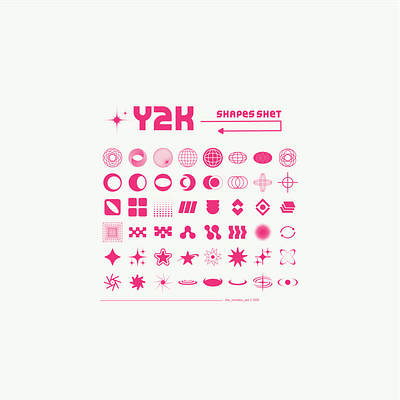 Y2K shapes || elements branding graphic design