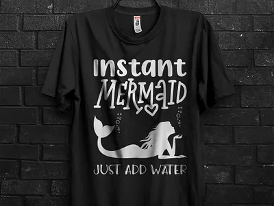 Mermaid T-Shirt Design trendy