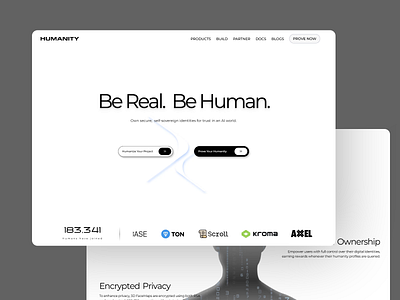 HUMANITY: ANTI - AI PLATFORM anti ai blockchain design digital identity human ineterface design platform privacy security self identity ui ui design user experience ux ux design uxui web design web ui web ux web3