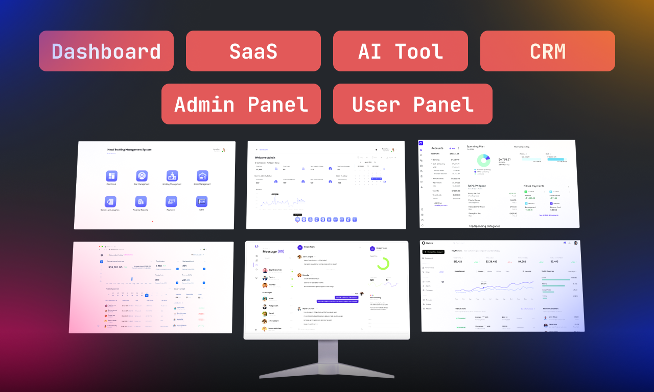 Example of I Will Dashboard UI/UX Design
