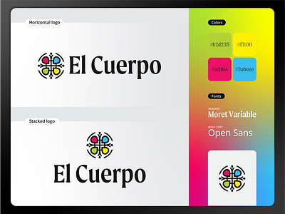 El Cuerpo Brand Elements brand branding color logo logo mark