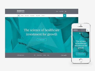 Healthcare Investments Website Concept