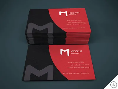 Freebie - Business Cards Mockup business cards design free freebie mock up mockup modern presentation psd realistic showcase