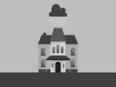 we all go a little mad sometimes. bates motel grayscale illustration norman bates psycho