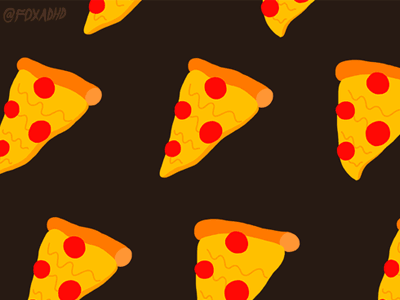 ADHD GIF: Pizza Burger Cake Morph adhd animation burger cake cheese food foxadhd gif morph pizza