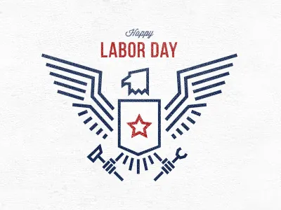 Happy Labor Day america day eagle happy holiday labor states usa vacation