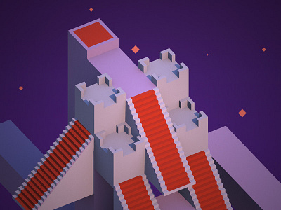 Towers 3d cheetah3d isometric