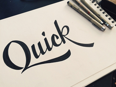 Quick handlettering lettering