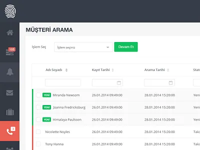 Centapp - Search closest crm customers follow up grid listing new