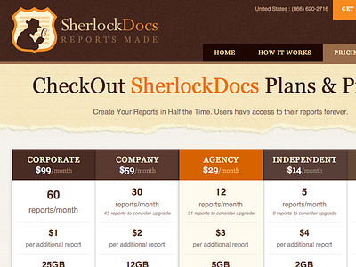 Sherlock design web