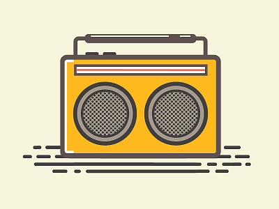 Player ai audio flat icons hipster icon icons music player speaker