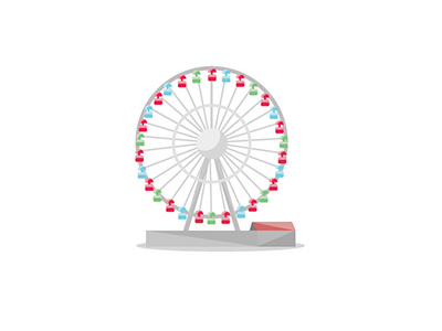 Hamburger Dom - Riesenrad citymap hamburg icon icondesign illustration infographic kiasue michel