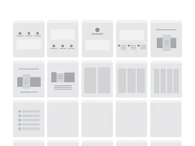 Sitemap UX Cards flow flowchart illustrator sitemap ux vector