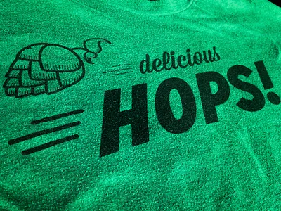 Delicious Hops Returns! beer brew cotton bureau hops mission gothic mission script shirt t shirt tee typography