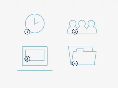 Sherlock Process Icons icons illustration vector