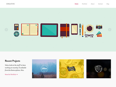Creative Theme creative portfolio responsive theme wordpress