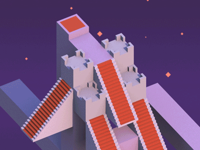 Tower Skylight Pass 3d animation cheetah3d gif isometric