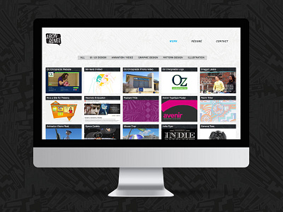Website Aron Gelineau personal site portfolio website