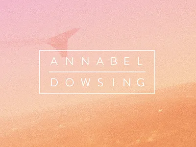 annabel/dowsing annabel dowsing gradient typography vinyl