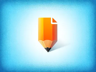 Pencil cute icon icons logo pen pencil wood yellow