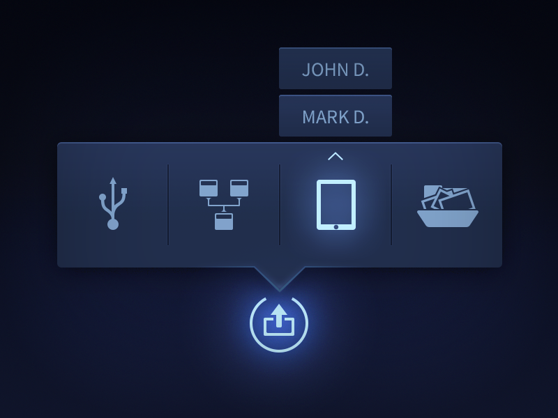 Example of Flyout Menu