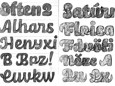 Hobeaux Script sketches hobeaux script